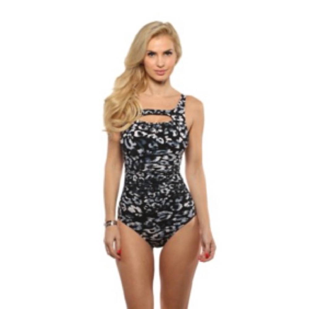 NWT Magicsuit Gray Skin Deep Fiona One Piece | Size 16